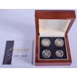 A GEORGE V MAUNDY COIN SET 1911-1936.