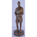 A BRONZE FIGURE OF ADOLF HITLER. 28 cm high.