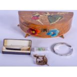 A JEWELLERY BOX etc. (5)