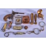 A VINTAGE VESTA CASE together with seals etc. (qty)