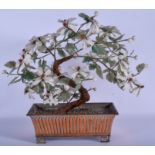 A 1930S CERAMIC BONZAI COPPER PLANTER. 31 cm x 42 cm.