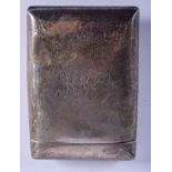 AN ANTIQUE SILVER BOX. 2.2 oz. 5.5 cm x 7.75 cm.