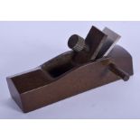 A JAPANESE BRONZE PLANE OKIMONO. 9 cm x 5.5 cm.