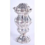 AN ANTIQUE SILVER SUGAR SIFTER. 2.8 oz. 12 cm high.