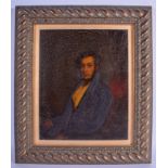 A 19TH CENTURY ENGLISH OIL ON CANVAS in the manner of George Chinnery (1774-1852). Image 24 cm x 27