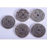 FIVE CHINESE COINS. (5)