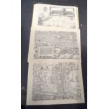 A QUANTITY OF LONDON MAPS, unframed. 43 cm x 57 cm. (qty)