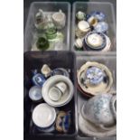 A LARGE QUANTITY OF ASSORTED PORCELAIN, various factories. (4 Boxes)