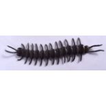 A JAPANESE ARTICULATED BRONZE OKIMONO, in the form of a centipede. 15.5 cm long.