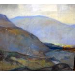 LEONARD RICHMOND (1889-1965) FRAMED PASTEL, signed & dated 1919 Village in Hill Valley”, landscape