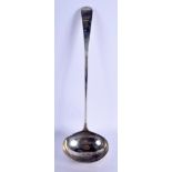 AN EARLY 19TH CENTURY SCOTTISH SILVER LADLE. Edinburgh 1805. 4.5 oz. 35 cm long.