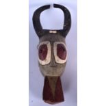 A BURKINA FASO BOBO TRIBE POLYCHROMED WOODEN MASK, in the form of an elongated antelope head. 58.5