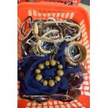 A LARGE QUANTITY OF COSTUME JEWELLERY, varying form and style. (qty)