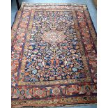 A COLLECTION OF ANTIQUE RUGS, varying style and decoration. Largest 198 cm x 138 cm. (qty)