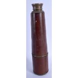 AN ANTIQUE FOUR DRAWER TELESCOPE by Broadhurst Clarkson of London. 80 cm long extended.