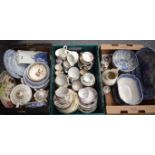 A LARGE QUANTITY OF ASSORTED PORCELAIN AND POTTERY, varying form and factory. (3 boxes)