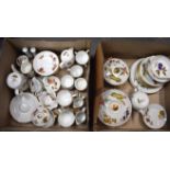 AN EVERSHAM PORCELAIN DINNER SERVICE, decorated with foliage. (2 boxes)