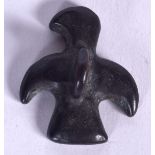 A LURISTAN BRONZE BIRD SEAL PENDANT. 3 cm long.