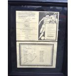 A MANCHESTER CITY FOOTBALL CLUB FRAMED AUTOGRAPH PROGRAMME, including Colin Bell & Mike Summerbee.