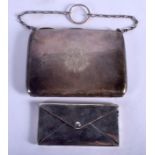 TWO ANTIQUE SILVER PURSE BOXES. 4 oz. (2)