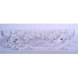 A SET OF TEN EDINBURGH CRYSTAL GLASS, together with a matching smaller set of six. (16)