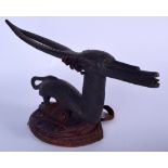 A MALIAN BAMBARA HEAD PIECE IN THE FORM OF AN ANTELOPE, formed with an elongated head. 24 x 51 cm.