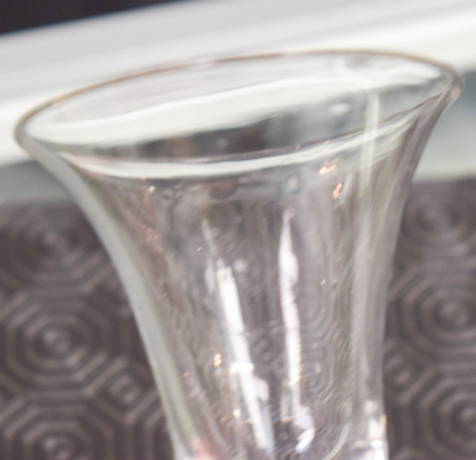 TWO EDWARDIAN GEORGE III STYLE GLASSES. 18 cm & 17 cm high. (2) - Image 4 of 7