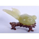 A 1920S CHINESE CARVED JADE FIGURE OF A FISH Late Qing/Republic. 17 cm x 7 cm.