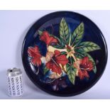 A LARGE BOXED MOORCROFT DISH. 37 cm wide.