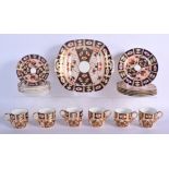 A 19TH CENTURY DAVENPORT IMARI TEASET. (qty)