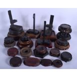 A COLLECTION OF 19TH/20TH CENTURY CHINESE HARDWOOD STANDS in various forms and sizes. (qty)