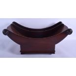 A LOVELY REGENCY MAHOGANY CHEESE COASTER with unusual swivel base plate. 45 cm x 22 cm.