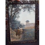 AN EARLY 20TH CENTURY CHINESE FRAME containing a photograph. 45 cm x 28 cm.