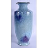 A LARGE CHINESE JINGDAZHEN JUNYAO PURPLE SPLASH VASE Sung Style. 32 cm high.