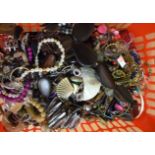 A LARGE QUANTITY OF COSTUME JEWELLERY, varying form and style. (qty)