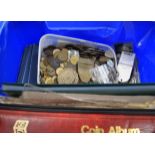 A QUANTITY OF COINAGE, together with metal detecting finds etc. (qty)