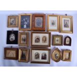 TWO BOXES OF 19TH CENTURY PHOTOGRAPHS in various frames and sizes. (qty)