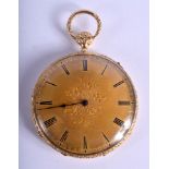 A LARGE ANTIQUE 18CT GOLD REPEATING POCKET WATCH. 66.5 grams overall. 4.5 cm wide.