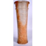 A LARGE CENTRAL ASIAN CARVED STONE VESSEL, formed with a flared lip. 40.5 cm high.