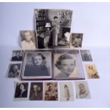 A COLLECTION OF VINTAGE SIGNED PHOTOGRAPHS including Diane Mcbain, Alexander Bender etc. (qty)