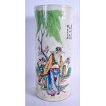 A CHINESE REPUBLICAN PERIOD FAMILLE ROSE VASE. 29 cm high.