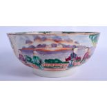 A LARGE 18TH CENTURY CHINESE EXPORT FAMILLE ROSE BOWL Qianlong. 24 cm diameter.