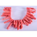 ASSORTED VINTAGE RED CORAL FRAGMENTS. 285 grams. (qty)