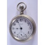 AN ANTIQUE NEW ERA USA POCKET WATCH. 5.5 cm wide.