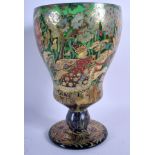 A LARGE 1920'S OVERLAID GLASS VASE. 25 cm high.