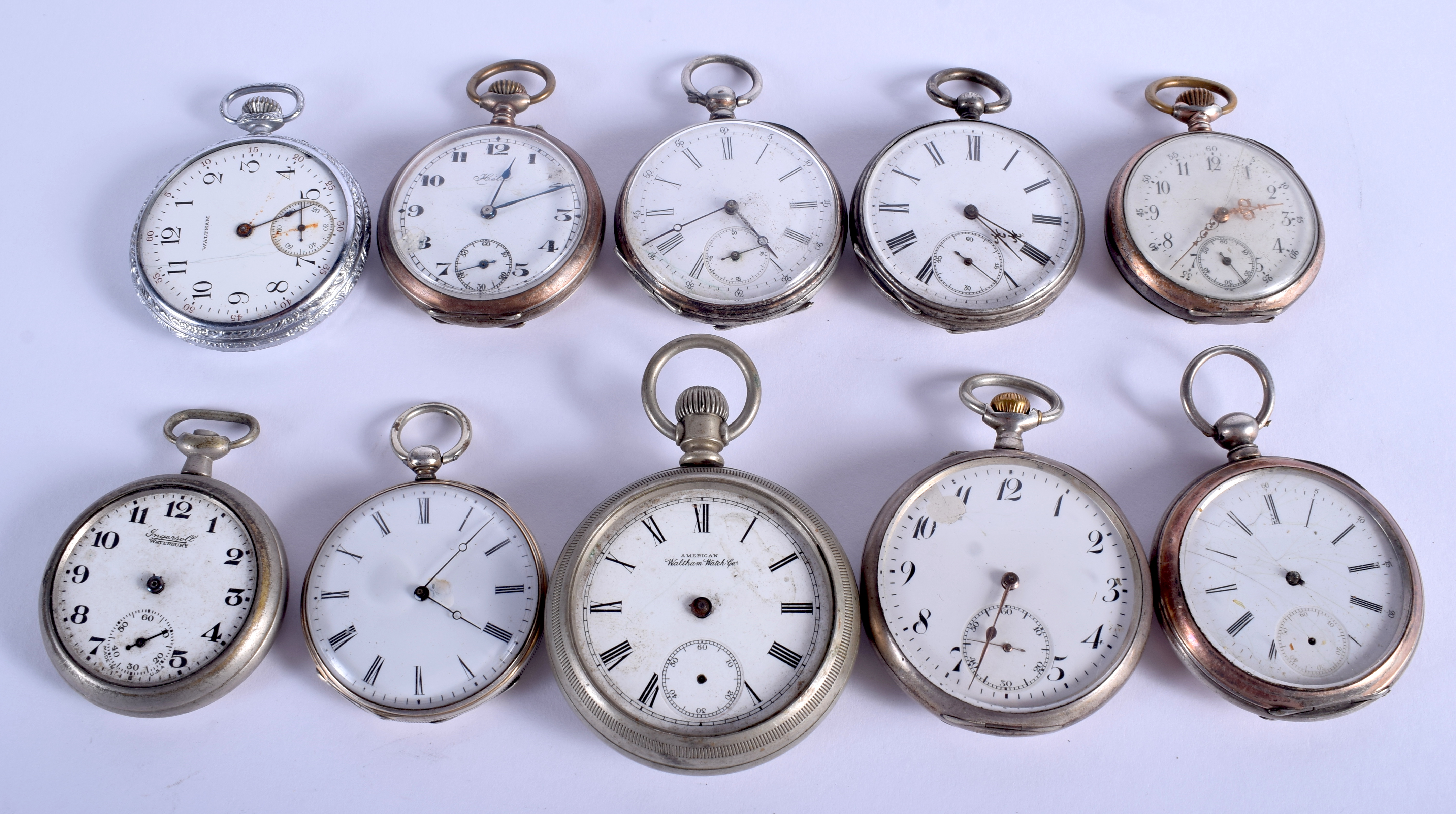 TEN VINTAGE WATCHES in various forms and sizes. (10)