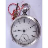 A VINTAGE ELGIN NATIONAL WATCH COMPANY POCKET WATCH. 5.5 cm wide.