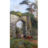 JAMES LEES BILBIE A R A (1860-1945) FRAMED WATERCOLOUR, signed, The Old Gate, Winchelsea, Sussex, la