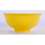 A CHINESE YELLOW GROUND PORCELAIN BOWL BEARING GUANGXU MARKS. 10.5 cm wide.
