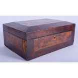 AN ANTIQUE CONTINENTAL MARITIME SAILING BOAT STATIONARY CASKET. 33 cm x 23 cm.